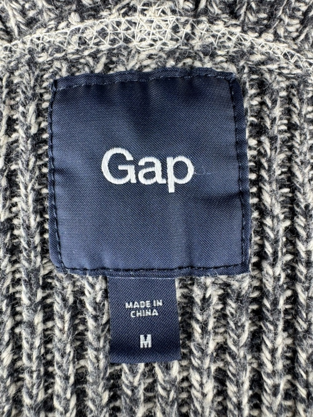 GAP Gray Hooded Zip-Up Sweater Cardigan - Picture 2 of 8